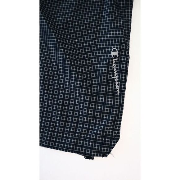 Champion 5707P 586551 Men's Sz S Dark Mini Grid Black/Titanium 9" Sports Shorts - Picture 6 of 9